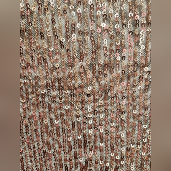 Women's Nude Sequin Tank Top - Picture 6 of 7